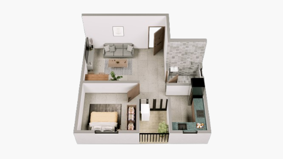 1 BHK North